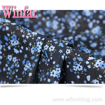 Single Jersey Flower Printed DTY Polyester Knit Fabric